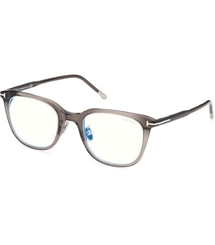 Tom Ford Eyeglasses FT 5853 -D-B Asian fit 020 Shiny Grey,t Logo